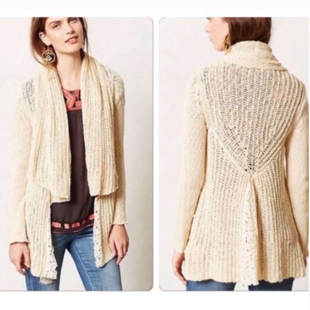 Anthropologie KNITTED AND KNOTTED Sirretta Cardi